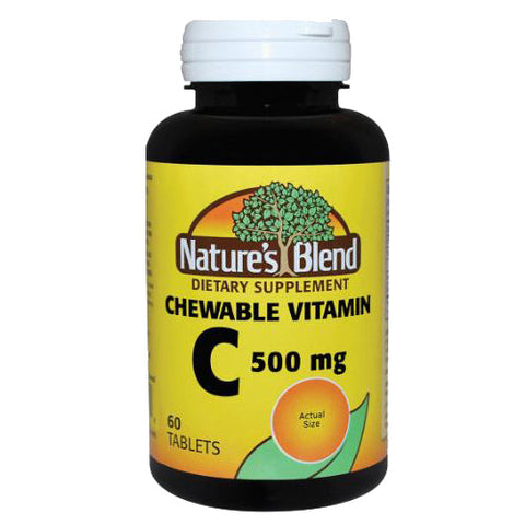 Nature's Blend, Vitamin C Orange Chewable, 250 mg, 60 Tabs Nature's Blend