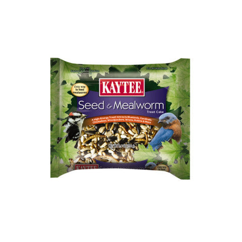 Kaytee, Kaytee Seed & Mealworm Cake, 1 Each/6 Oz Kaytee