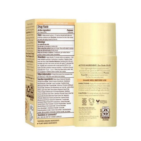 Babo Botanicals, Daily Sheer Mineral Sunscreen Fluid Spf 50, 1.7 Oz Babo Botanicals