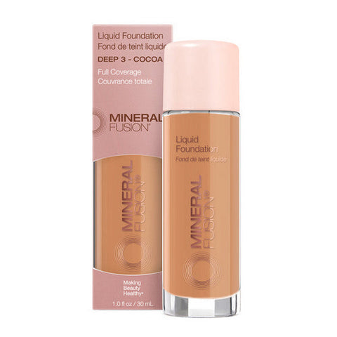 Mineral Fusion, Deep 3 Cocoa Liquid Foundation, 1 Oz Mineral Fusion