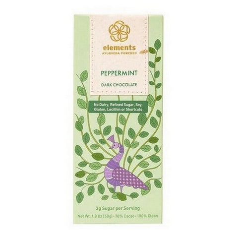 Peppermint With Lavender Infusion Bar 2 Oz by Elements Truffles