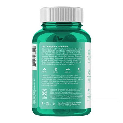 Goli Nutrition, Pre + Post + Probiotics Gummies, 60 Count Goli Nutrition