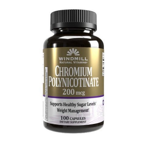 Windmill, Chromium Polynicotinate, 200 Mcg, 100 Capsules Windmill