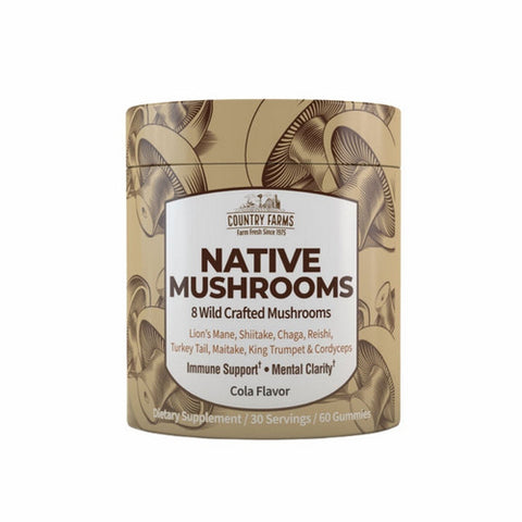 Native Mushrooms 60 Gummies by Country Farms