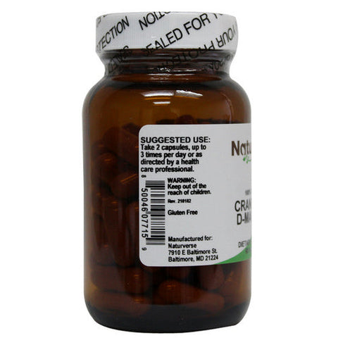 Naturverse, Cranberry + D-Mannose Powder Capsules, 60 VegCaps Naturverse