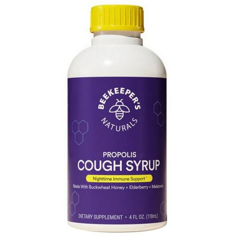 BeeKeeper's Natural, Naturals Night Propolis Cough Syrup, 4 Oz BeeKeeper's Natural