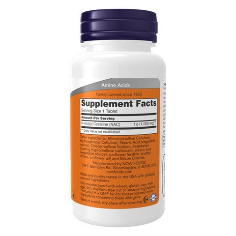 Now Foods, N-Acetyl-Cysteine, 1000 Mg, 60 VegCaps Now Foods