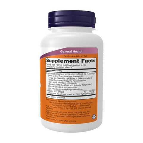 Now Foods, Mushroom Immune Renew Powder, 3.5 Oz Now Foods