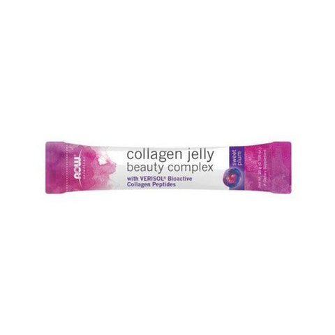 Now Foods, Collagen Jelly Beauty Complex Sweet Plum Jelly Sticks, 10 Count Now Foods