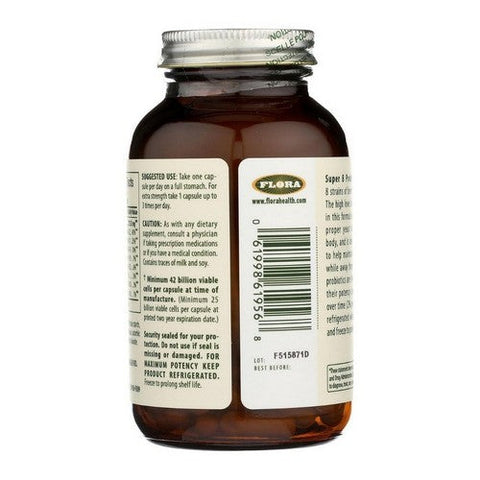 Flora, Udo'S Choice Super 8 Hi-Potency Probiotic, 42 Billion Cells, 60 Capsules Flora