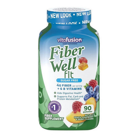 Vitafusion, Fiber Well Fit Sugar Free Gummies, 90 Count Vitafusion