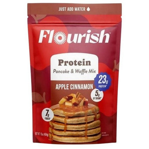 Apple Cinnamon Protein Pancake Mix 16 Oz by Flourish