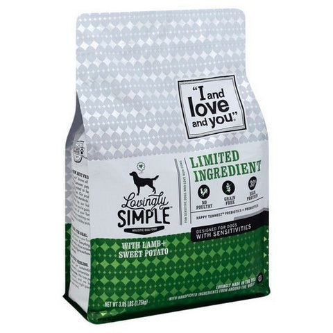 Lovingly Simple Lamb And Sweet Potato Dry Dog Food 3.85 Lbs (Case Of 6) by I And Love And You