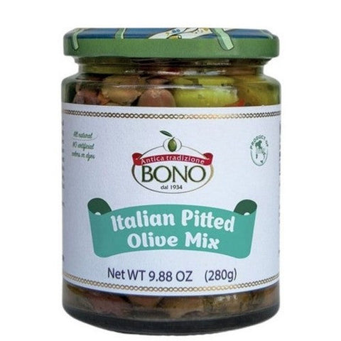 Bono, Italian Pitted Olive Mix, 9.88 Oz (Case Of 6) Bono