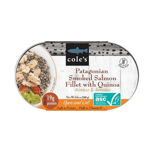 Patagonian Salmon Smoked Fillet With Quinoa 5.6 Oz (Case Of 6) by Coles