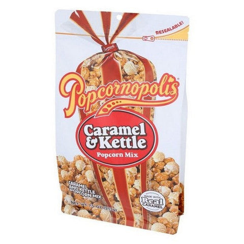 Popcornopolis, Popcorn Mix Caramel And Kettle, 7.5 Oz (Case Of 6) Popcornopolis