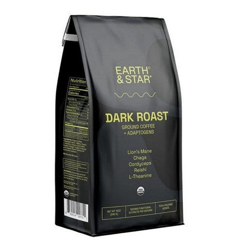 Earth And Star, Coffee Ground Dark Roast, 12 Oz (Case Of 12) Earth And Star