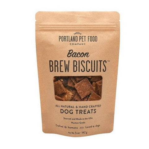 Portland Pet Food, Bacon Brew Dog Biscuits Bag, 5 Oz (Case Of 6) Portland Pet Food