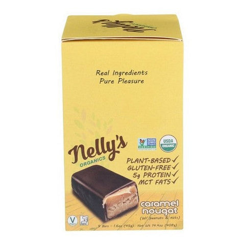 Nelly's Organics, Organic Bar Caramel Nougat, 1.6 Oz (Case Of 9) Nelly's Organics