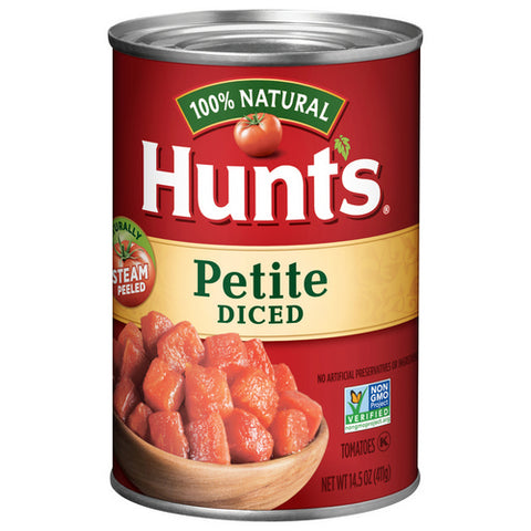 Diced Petite Tomatoes 14.5 Oz (Case Of 12) by Hunt's