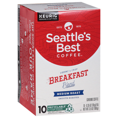 Breakfast Blend K Cup Pods 3.5 Oz (Case Of 6) by Seattle's Best Coffee