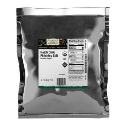 Frontier Coop, Organic Hatch Chile Finishing Salt, 1 Lb Frontier Coop