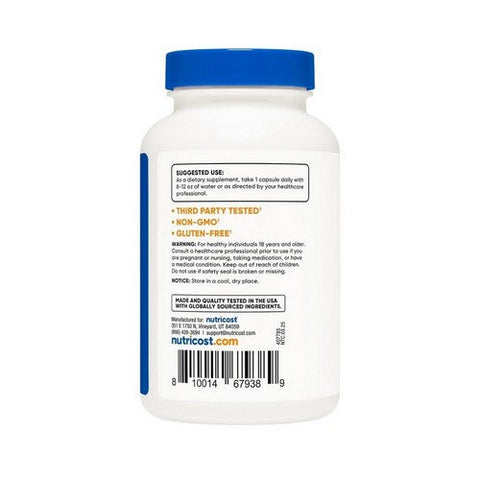 Nutricost, L-Tryptophan Capsules, 500 Mg, 120 Count Nutricost