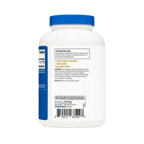 Nutricost, Magnesium Oxide Capsules, 750 Mg, 240 Count Nutricost
