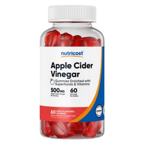 Nutricost, Apple Cider Vinegar Gummies, 500 Mg, 60 Count Nutricost