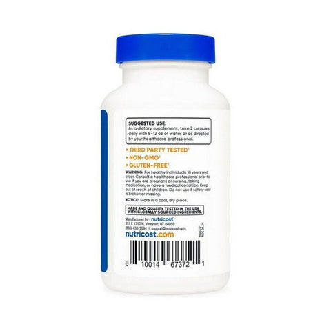 Nutricost, Cissus Quadrangularis Capsules, 1200 MG, 120 Count Nutricost