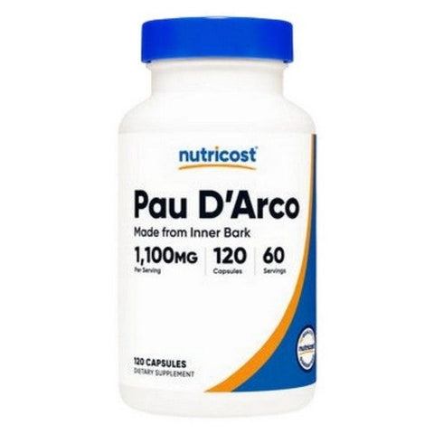 Nutricost, Pau D'Arco Capsules, 1100 Mg, 120 Count Nutricost
