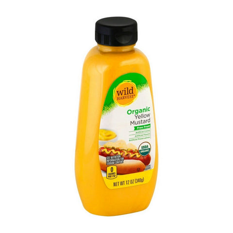 Organic Mustard Yellow 12 Oz (Case Of 12) by Wild Harvest