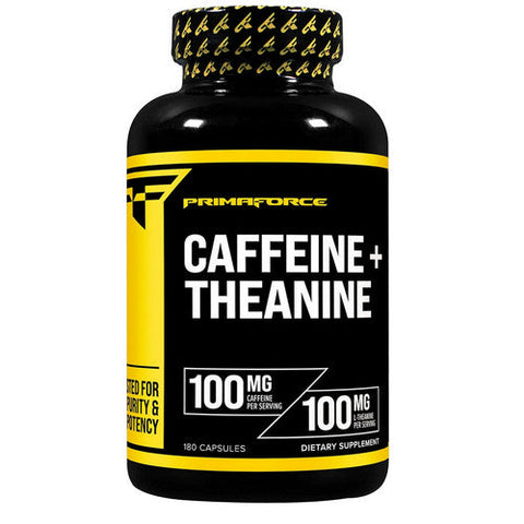 Primaforce, Caffeine + Theanine, 100 Mg + 100 Mg, 180 Caps Primaforce