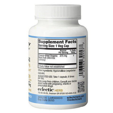 Eclectic Herb, Noni, 100 Caps Eclectic Herb