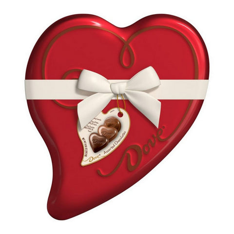 Valentine's Assorted Chocolate Truffle Heart 8.55 Oz (Case Of 6) by Dove