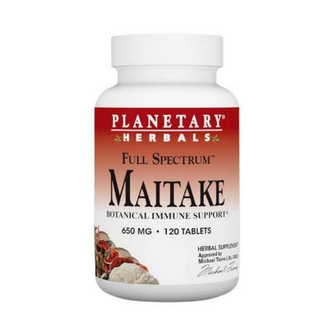 Planetary Herbals, Full Spectrum Maitake Mushroom, 600 MG, 120 Tabs Planetary Herbals
