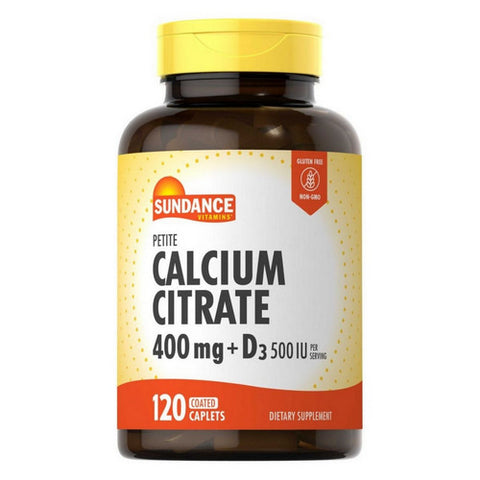 Calcium Citrate Plus D3 Coated Caplets Petite 120 Caps by Sundance