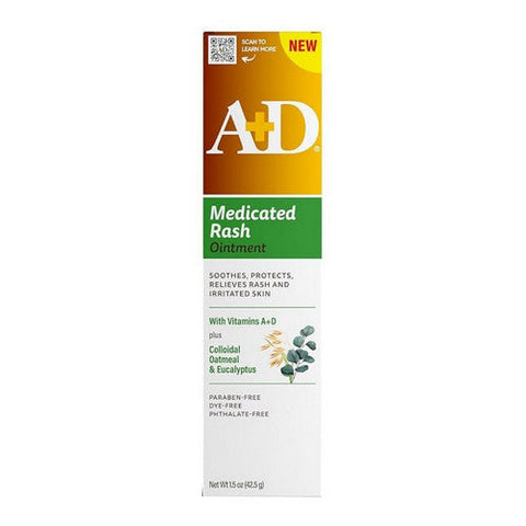A+D, Medicated Rash Ointment, 1.5 Oz A+D