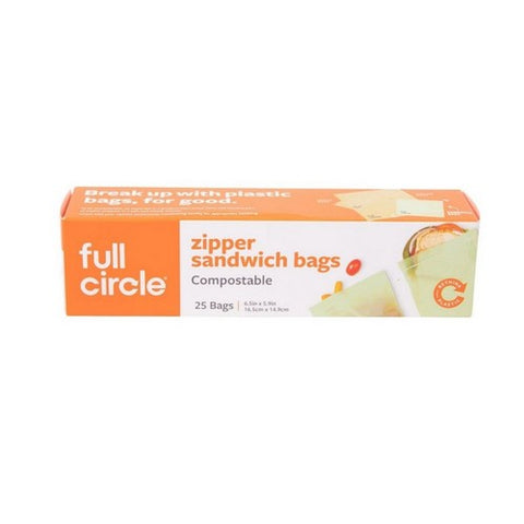 Full Circle Home, Compostable Sandwich Bags, 25 Count Full Circle Home