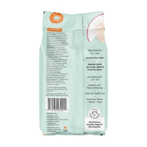 The Honey Pot, Intimate Wipes Prebiotic, 30 Count The Honey Pot