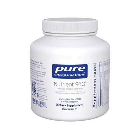 Nutrient 950 W/O Cu & Fe 180 Caps by Pure Encapsulations