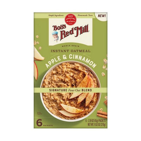 Apple And Cinnamon Instant Oatmeal 6 Count by Bobs Red Mill