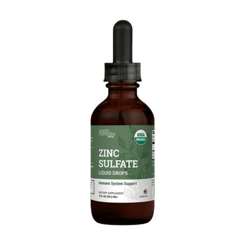 Organic Zinc Sulfate Liquid 2 Oz by Earth Harmony