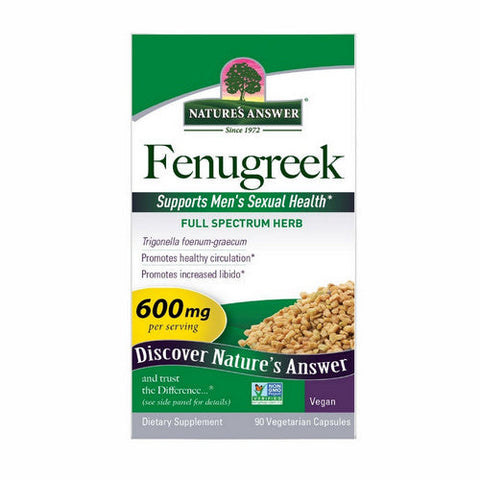 Nature's Answer, Fenugreek Seed, 600 Mg, 90 Veg Caps Nature's Answer