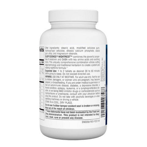 Source Naturals, Sleep Science Nightrest With Melatonin, 100 Tabs Source Naturals