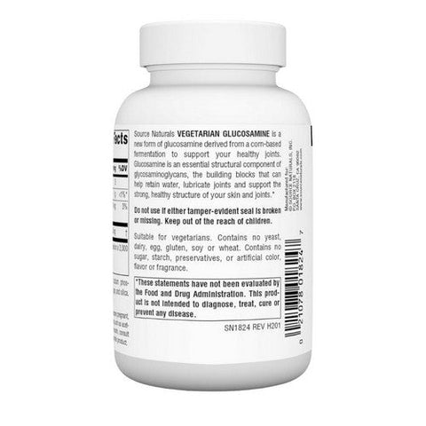 Source Naturals, Vegetarian Glucosamine, 750 mg, 60 Tabs Source Naturals