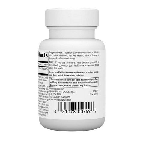 Source Naturals, Dibencozide Sublingual, 10000 mcg, 30 Tabs Source Naturals
