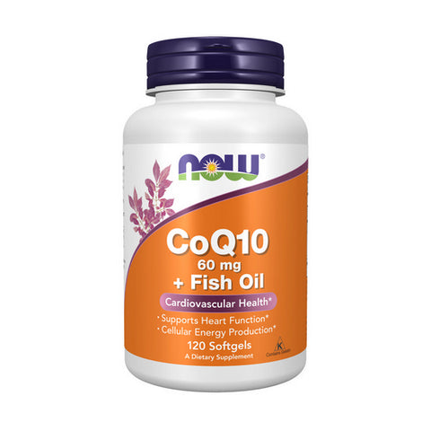 CoQ10 with Omega 3 Fish Oil 120 Softgels by Now Foods