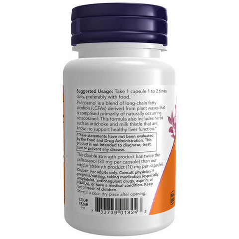 Now Foods, Policosanol Double Strength, 20 Mg, 90 Veg Caps Now Foods