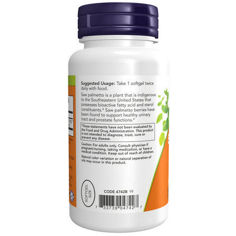 Now Foods, Saw Palmetto, 160 mg, 120 Softgels Now Foods